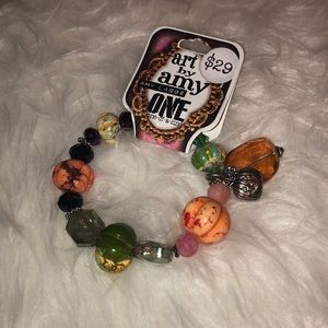Art by Amy Halloween pumpkin bracelet